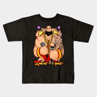 Zangief The Mic Thief Kids T-Shirt